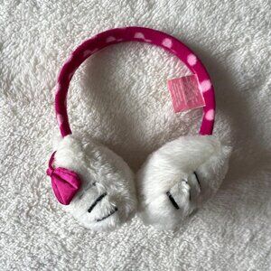 Fuzzy Hello Kitty Ear Muffs